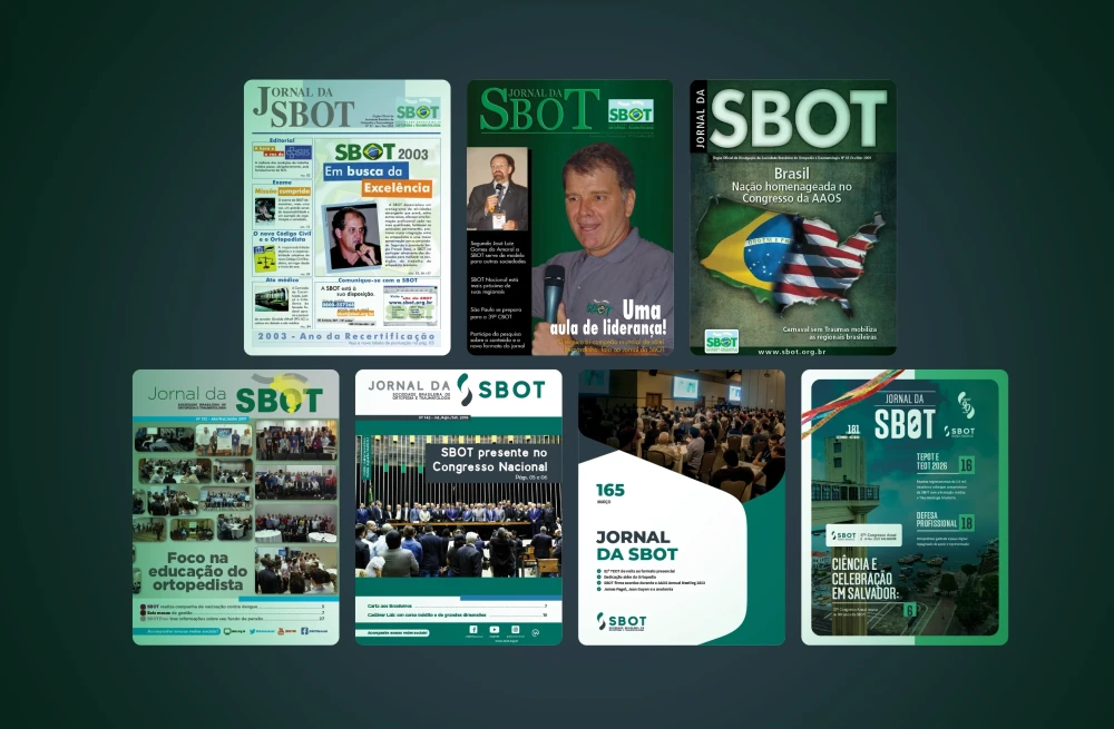 Jornal da SBOT adota novo formato digital e amplia espaços editoriais