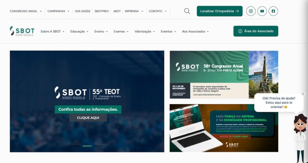 SBOT lança plataforma com IA e transforma a experiência digital do ortopedista
