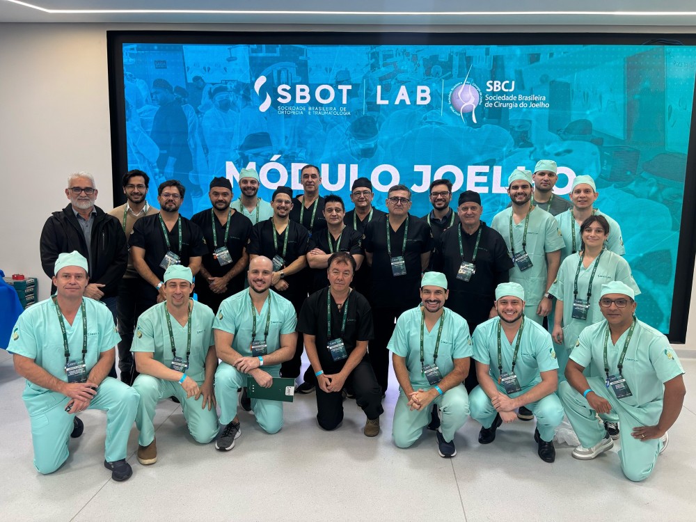 Formação continuada marca o SBOTLAB – Módulo Joelho em São Paulo