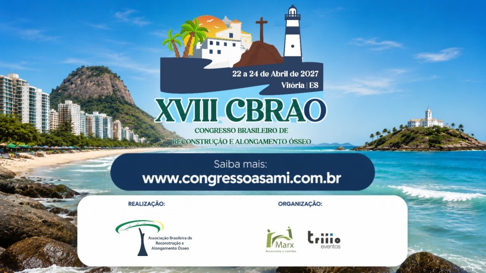 CBRAO 2027 reunirá referências da reconstrução e do alongamento ósseo