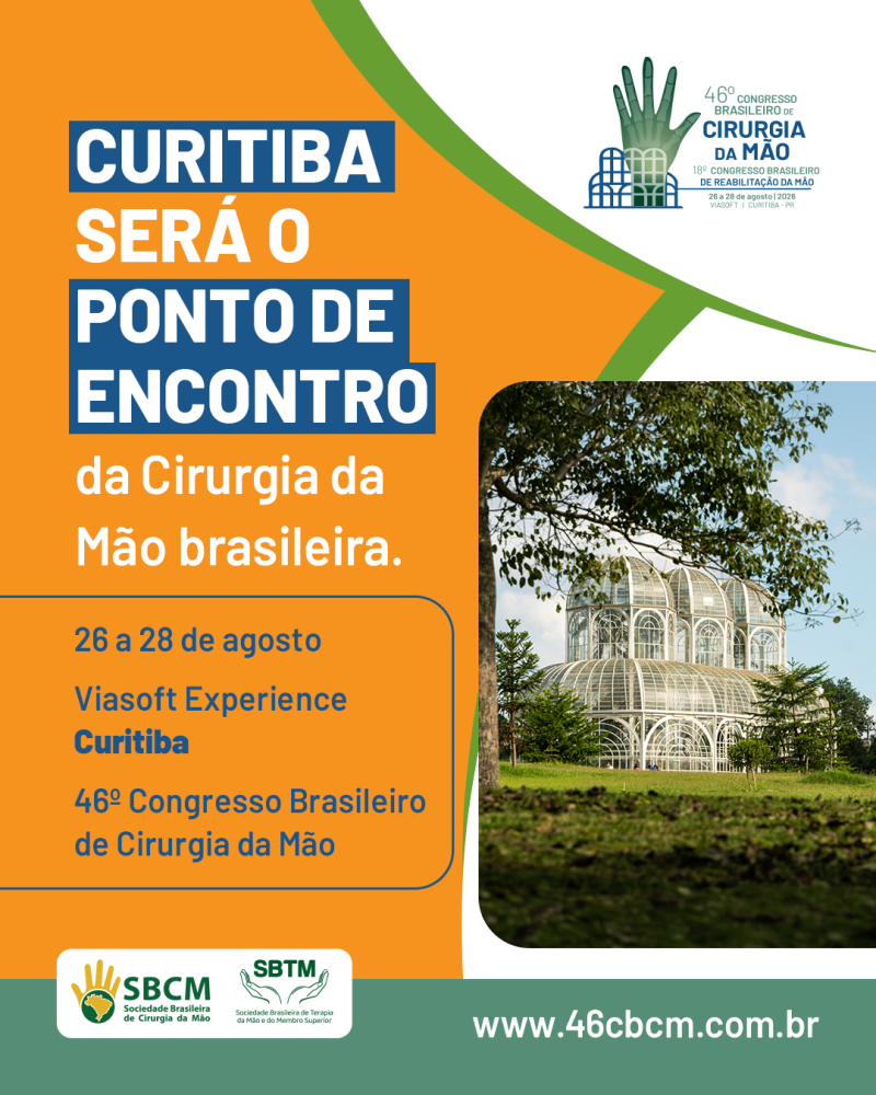 46º Congresso Brasileiro de Cirurgia da Mão destaca programação científica diversificada
