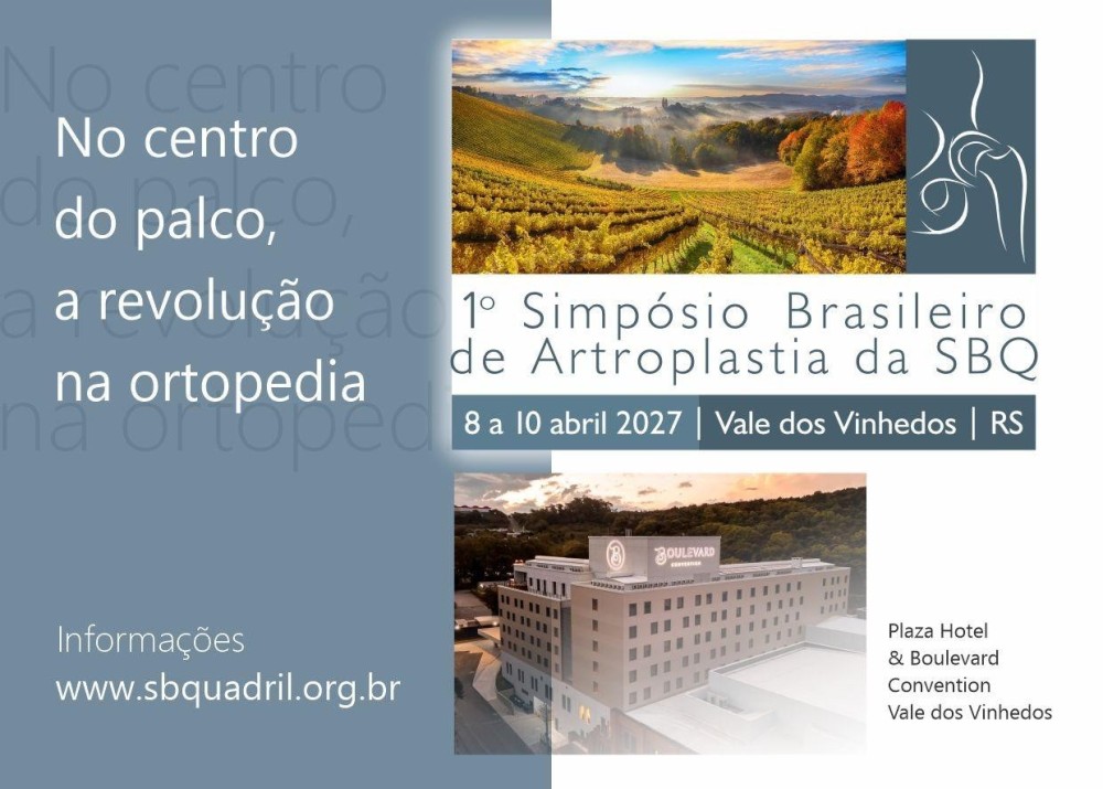 XXII CBQ e I Simpósio Brasileiro de Artroplastia mobilizam o trabalho da Diretoria da SBQ para 2027